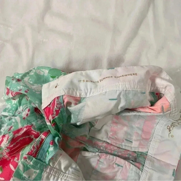 Lilly Pulitzer Women's Size 00 The Callahan Short Mint Green Pink Floral - Picture 6 of 9